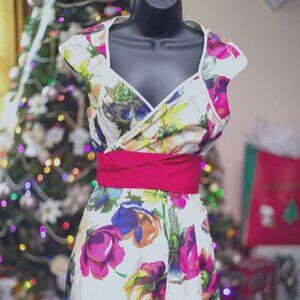 🌸 Ted Baker Floral Dress - Size 3 (US 8) 🌸